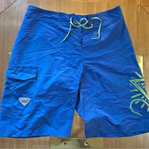 Columbia Bright Blue Swim Board Shorts